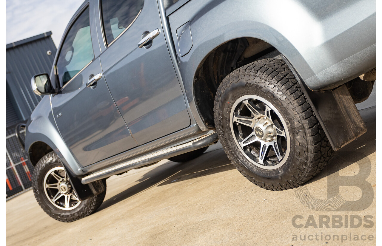 12/2012 Isuzu D-Max LS-M Hi-Ride (4x4) TF MY12 Crew Cab Utility Grey Turbo Diesel 3.0L