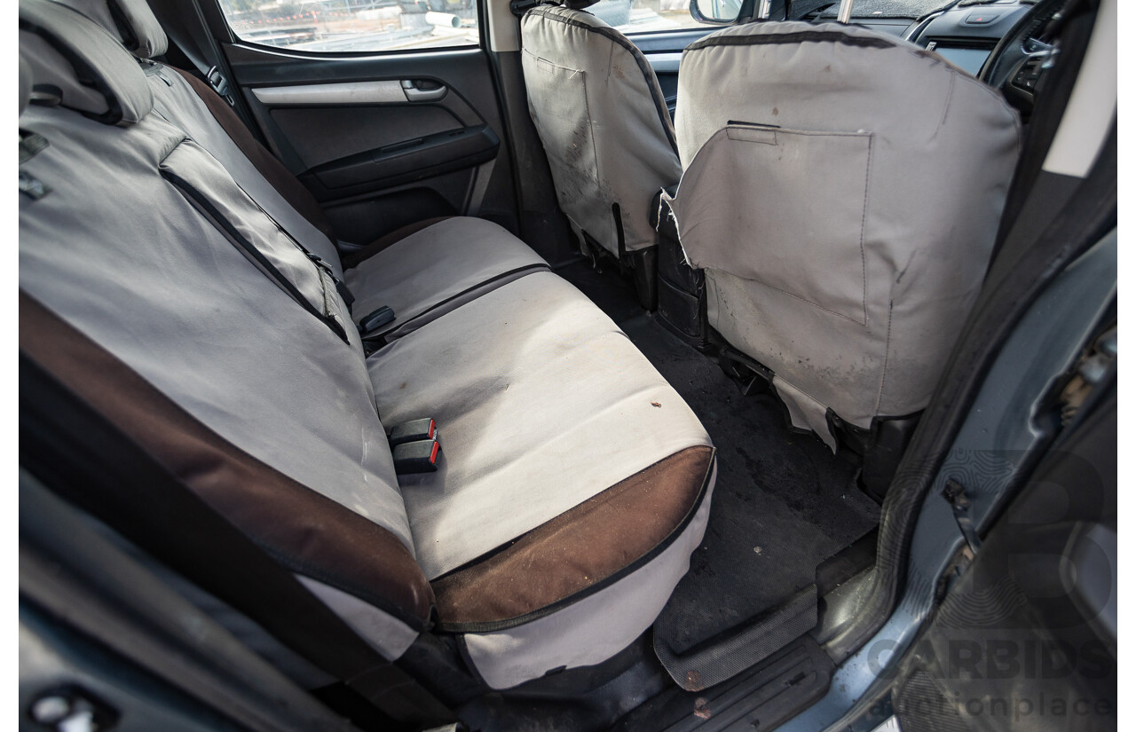 12/2012 Isuzu D-Max LS-M Hi-Ride (4x4) TF MY12 Crew Cab Utility Grey Turbo Diesel 3.0L