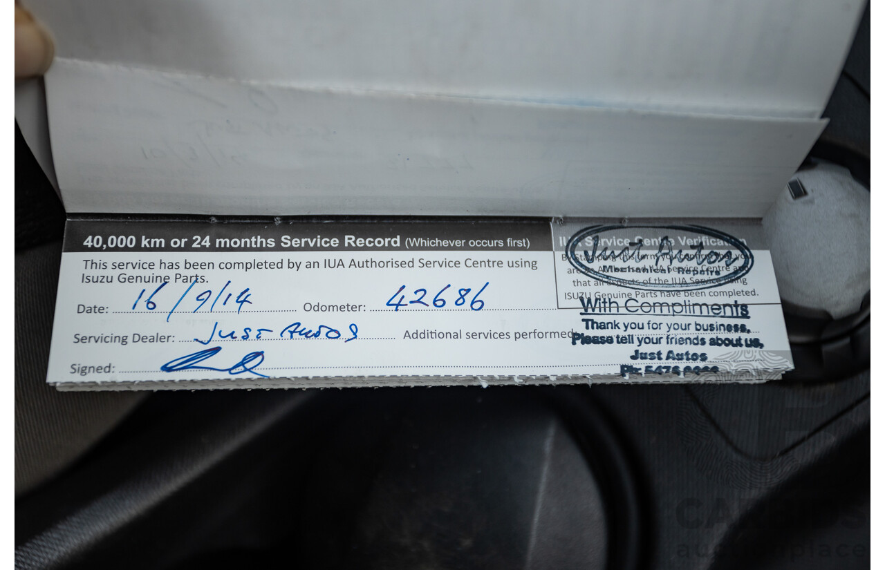 12/2012 Isuzu D-Max LS-M Hi-Ride (4x4) TF MY12 Crew Cab Utility Grey Turbo Diesel 3.0L