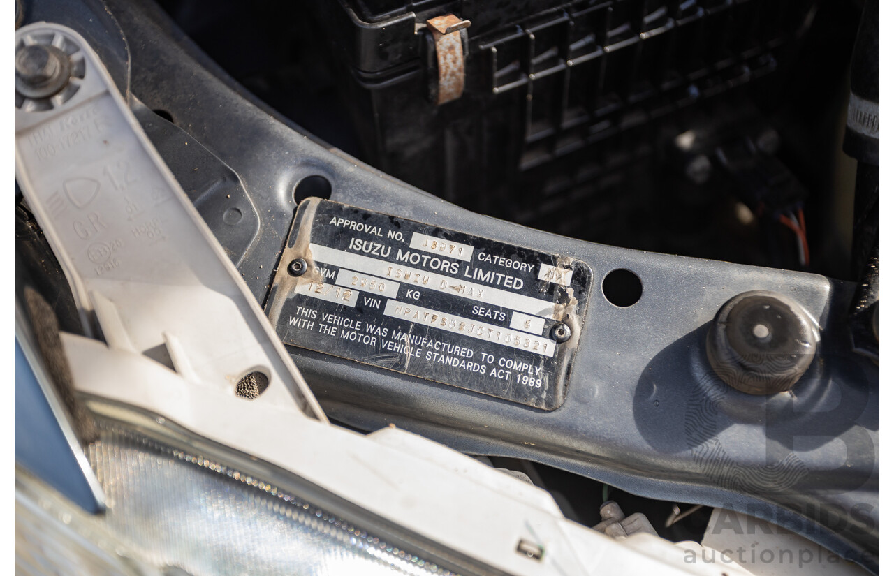 12/2012 Isuzu D-Max LS-M Hi-Ride (4x4) TF MY12 Crew Cab Utility Grey Turbo Diesel 3.0L