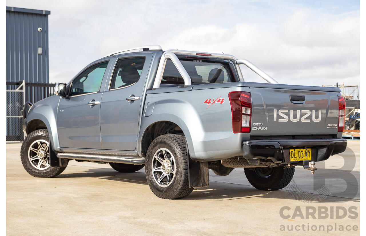 12/2012 Isuzu D-Max LS-M Hi-Ride (4x4) TF MY12 Crew Cab Utility Grey Turbo Diesel 3.0L