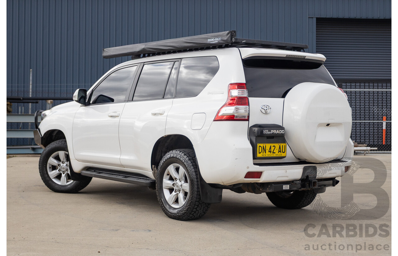 10/2013 Toyota Landcruiser Prado GXL (4x4) KDJ150R 11 UPGRADE 4d Wagon White 3.0L - 7 Seats