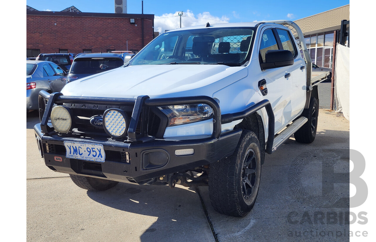 2/2017 Ford Ranger XL 3.2 (4x4) PX MKII Crew C/Chas White 3.2L