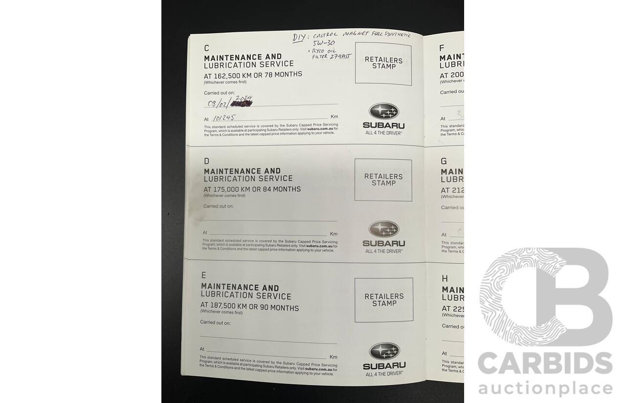 9/2015 Subaru Outback 3.6R (AWD) MY15 4d Wagon Dark Grey Metallic 3.6L