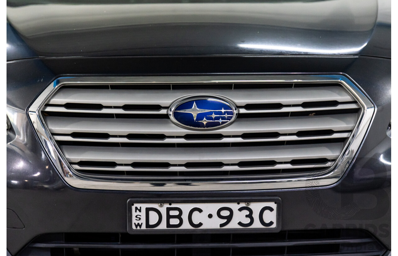 9/2015 Subaru Outback 3.6R (AWD) MY15 4d Wagon Dark Grey Metallic 3.6L