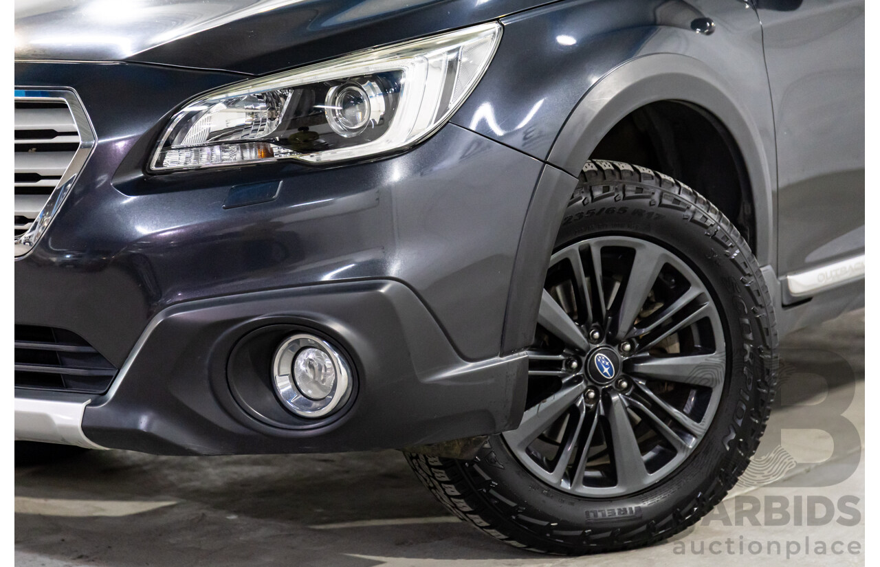 9/2015 Subaru Outback 3.6R (AWD) MY15 4d Wagon Dark Grey Metallic 3.6L