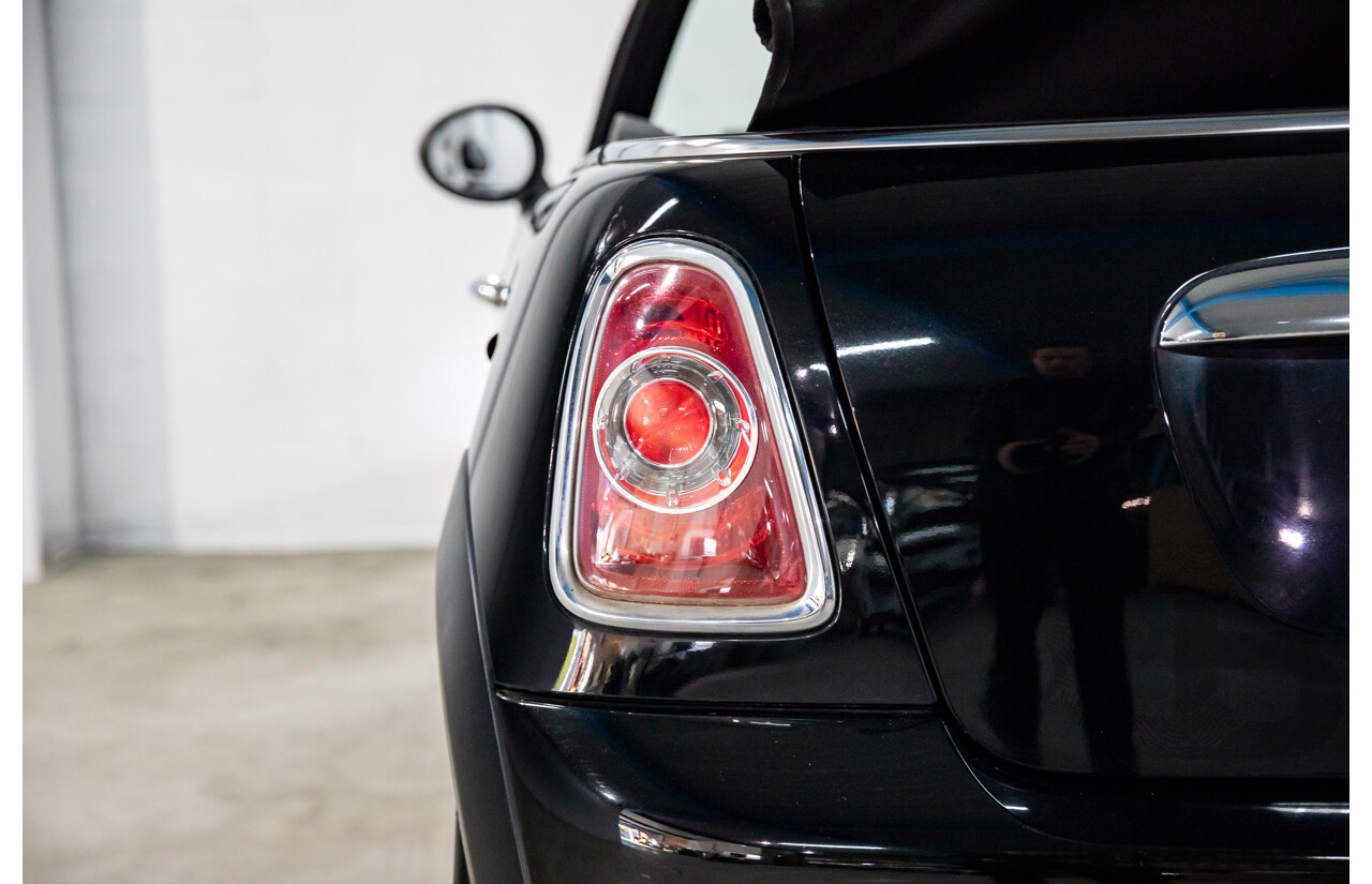7/2015 Mini Cooper S Cabrio R57 MY14 2d Convertible Midnight Black Metallic Turbo 1.6L
