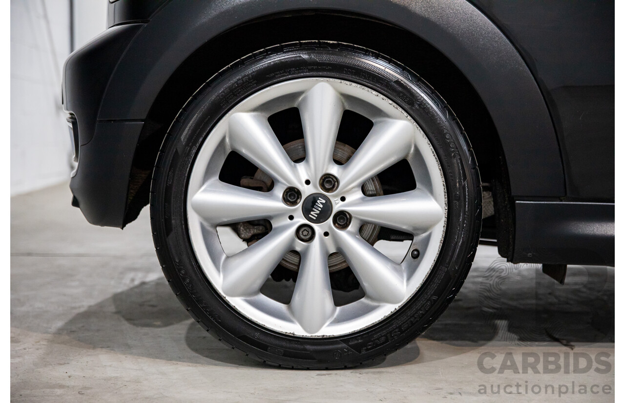 7/2015 Mini Cooper S Cabrio R57 MY14 2d Convertible Midnight Black Metallic Turbo 1.6L