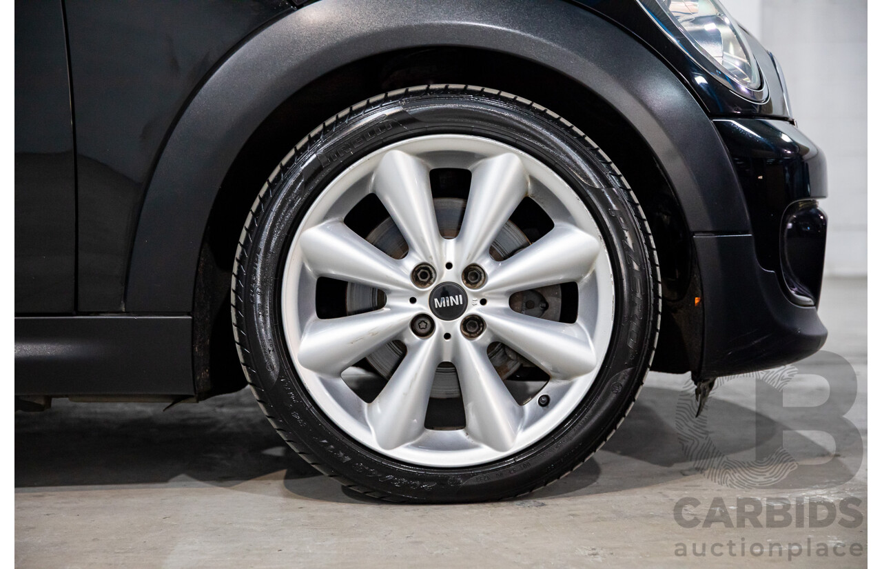 7/2015 Mini Cooper S Cabrio R57 MY14 2d Convertible Midnight Black Metallic Turbo 1.6L
