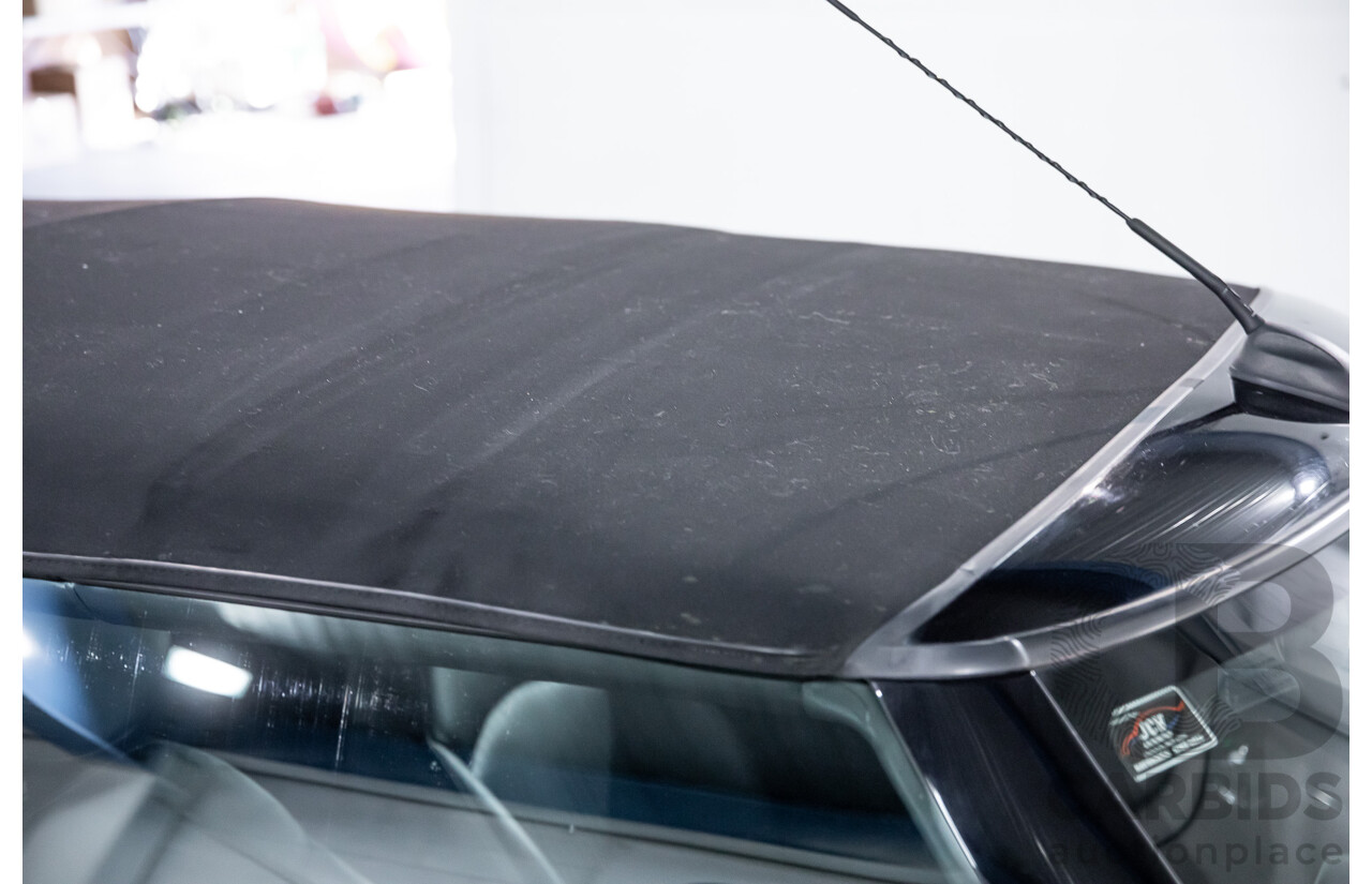 7/2015 Mini Cooper S Cabrio R57 MY14 2d Convertible Midnight Black Metallic Turbo 1.6L