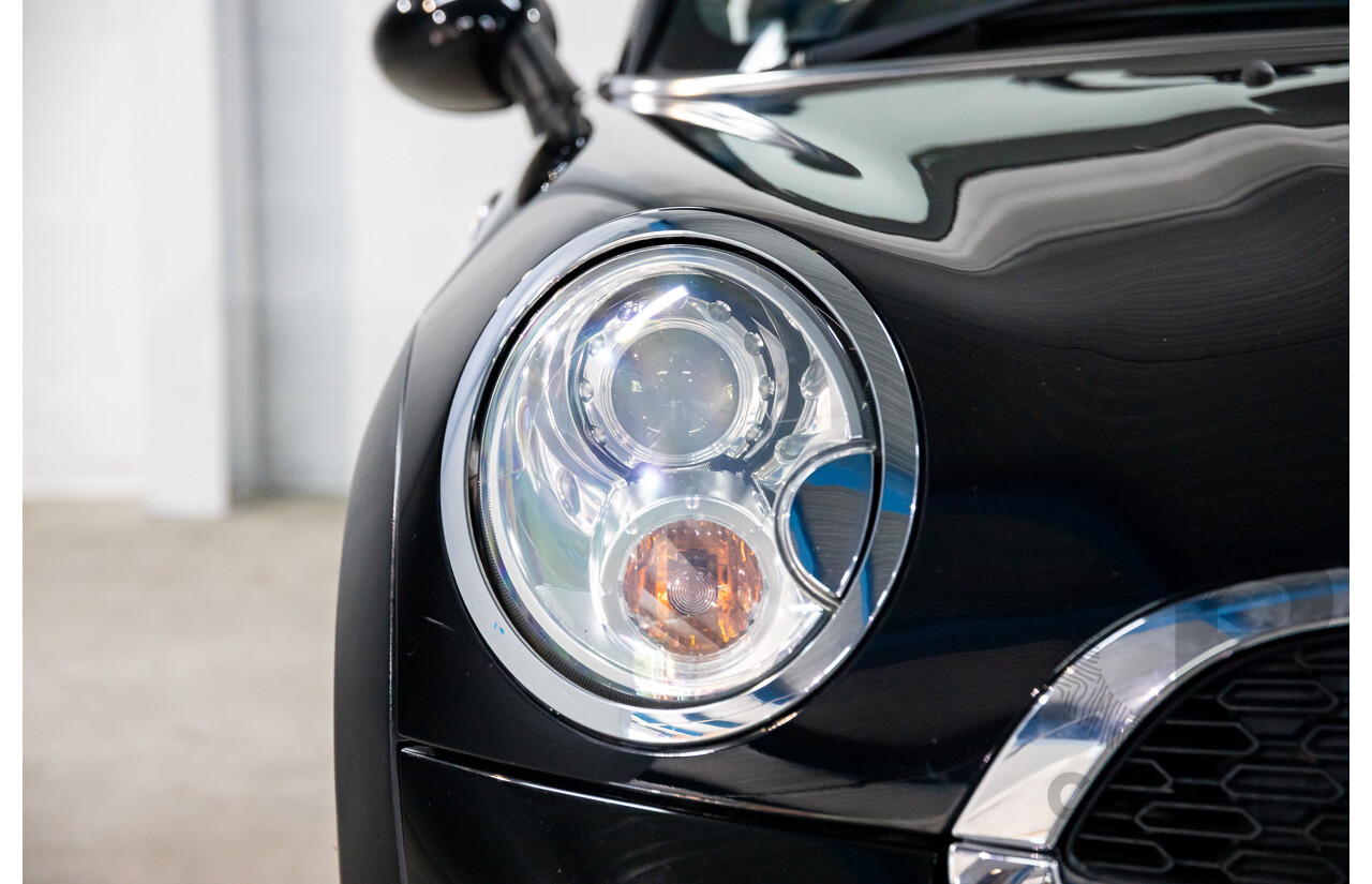 7/2015 Mini Cooper S Cabrio R57 MY14 2d Convertible Midnight Black Metallic Turbo 1.6L