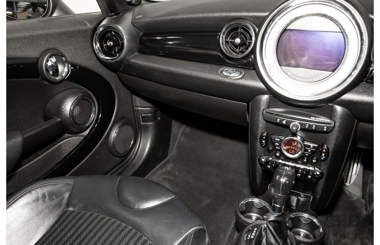 7/2015 Mini Cooper S Cabrio R57 MY14 2d Convertible Midnight Black Metallic Turbo 1.6L