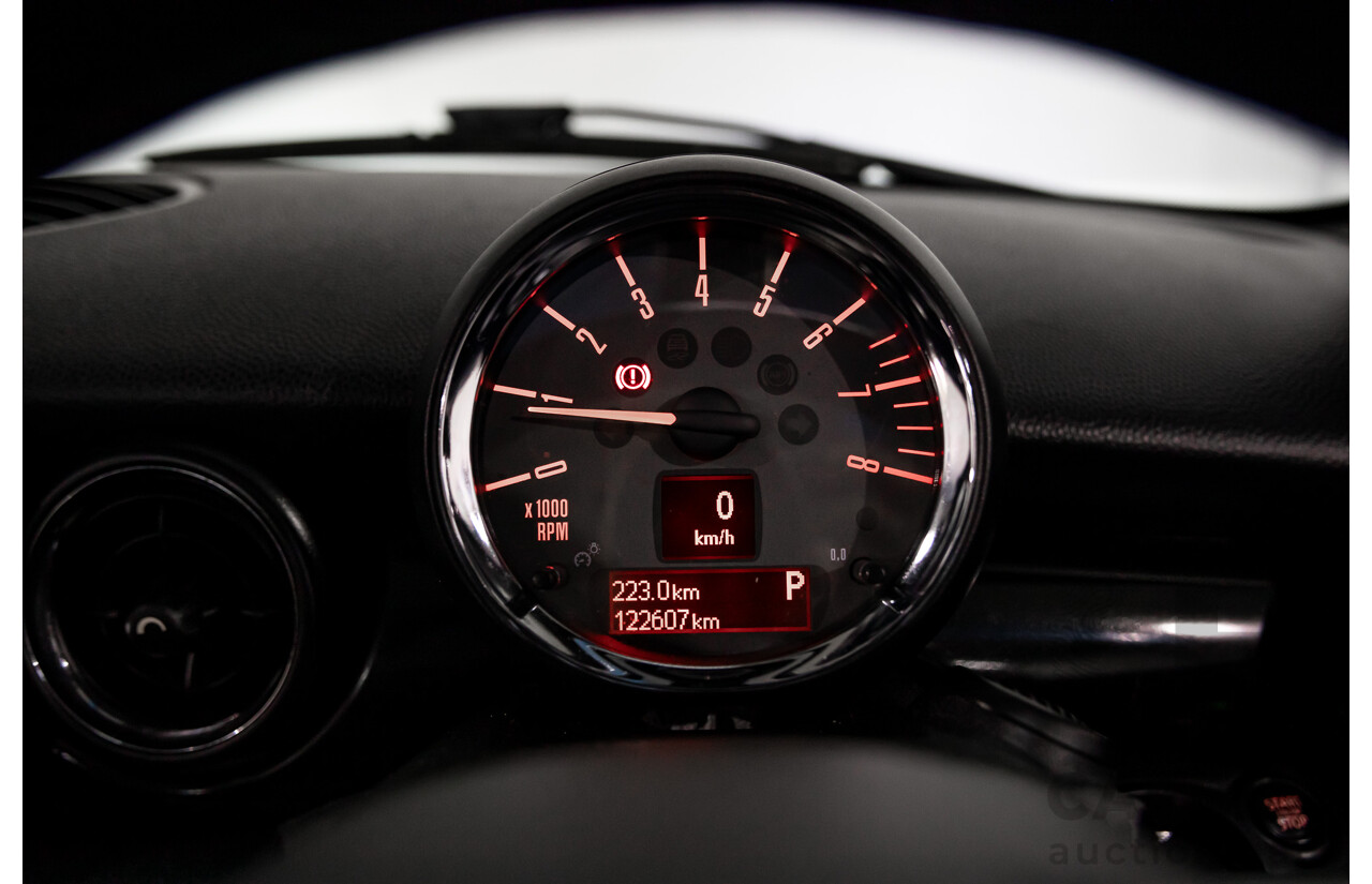 7/2015 Mini Cooper S Cabrio R57 MY14 2d Convertible Midnight Black Metallic Turbo 1.6L