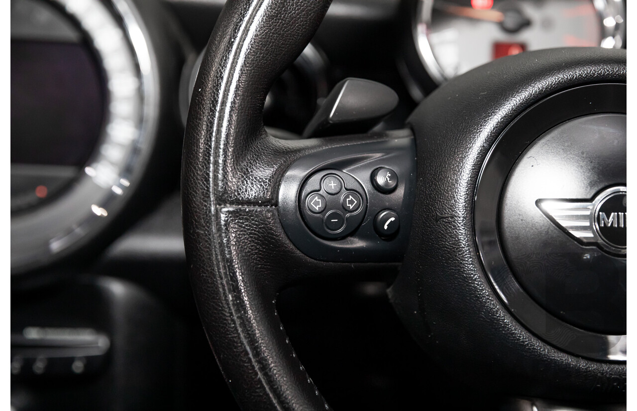 7/2015 Mini Cooper S Cabrio R57 MY14 2d Convertible Midnight Black Metallic Turbo 1.6L