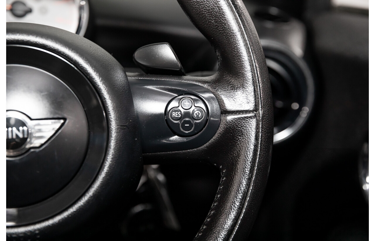 7/2015 Mini Cooper S Cabrio R57 MY14 2d Convertible Midnight Black Metallic Turbo 1.6L