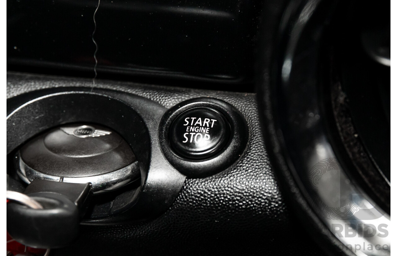 7/2015 Mini Cooper S Cabrio R57 MY14 2d Convertible Midnight Black Metallic Turbo 1.6L