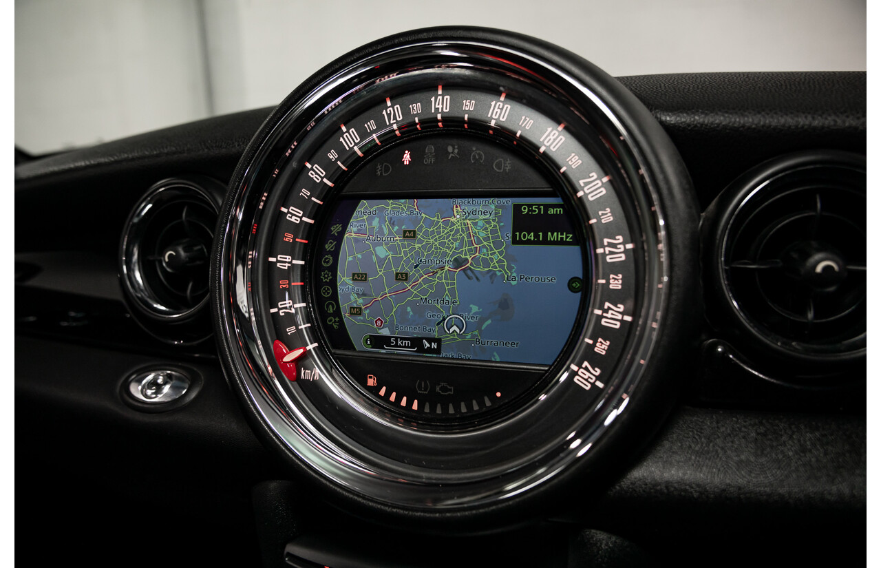 7/2015 Mini Cooper S Cabrio R57 MY14 2d Convertible Midnight Black Metallic Turbo 1.6L