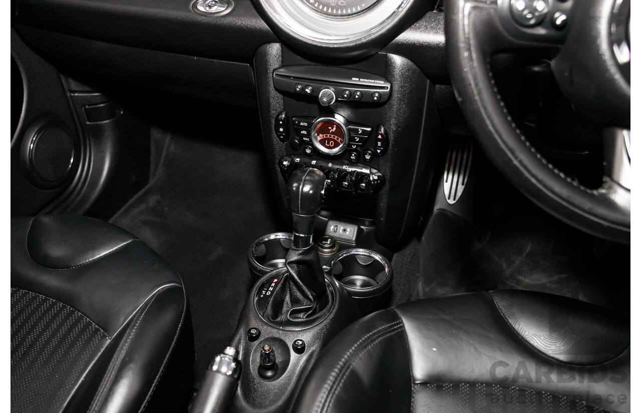 7/2015 Mini Cooper S Cabrio R57 MY14 2d Convertible Midnight Black Metallic Turbo 1.6L