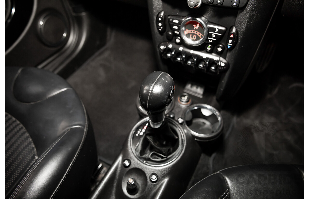 7/2015 Mini Cooper S Cabrio R57 MY14 2d Convertible Midnight Black Metallic Turbo 1.6L