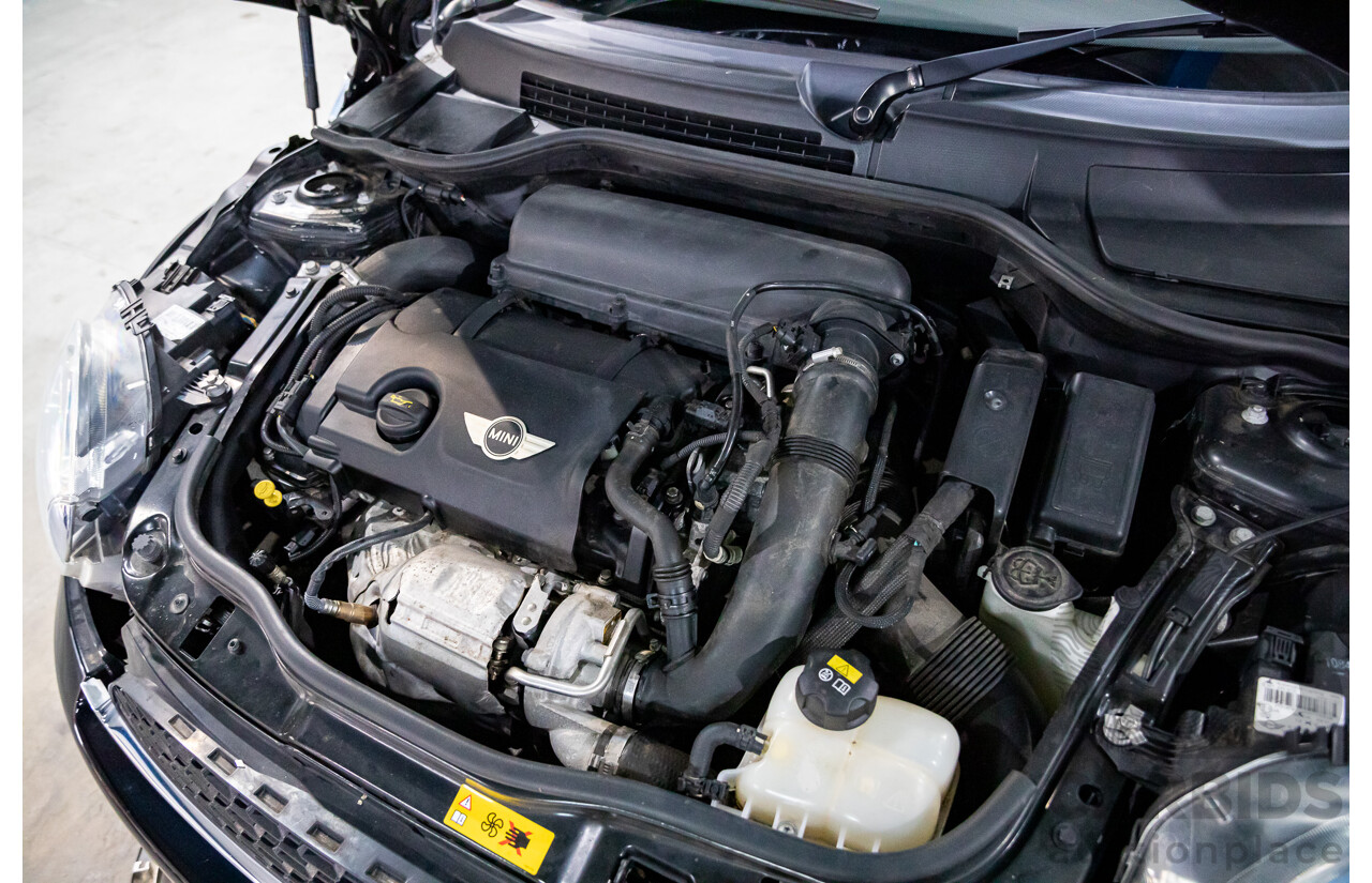 7/2015 Mini Cooper S Cabrio R57 MY14 2d Convertible Midnight Black Metallic Turbo 1.6L