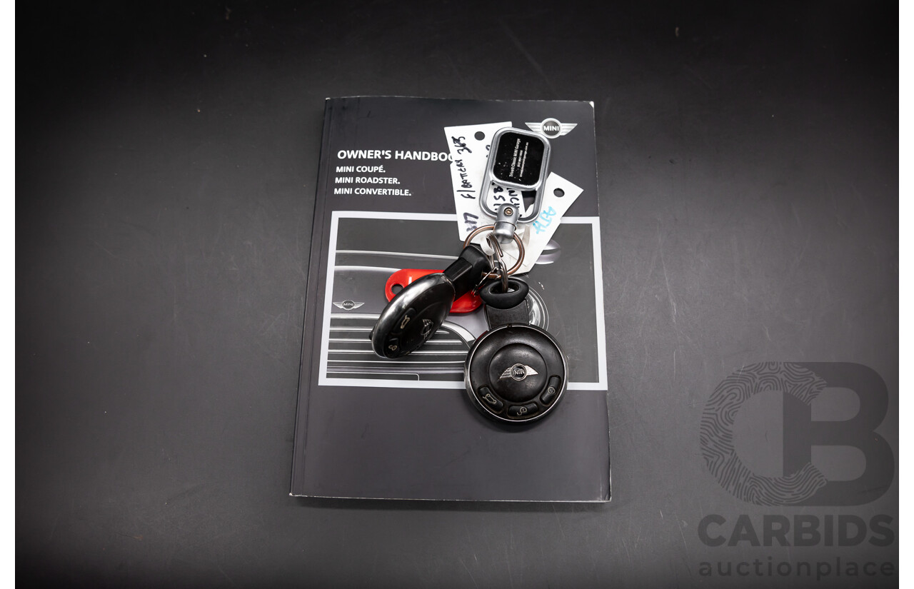 7/2015 Mini Cooper S Cabrio R57 MY14 2d Convertible Midnight Black Metallic Turbo 1.6L