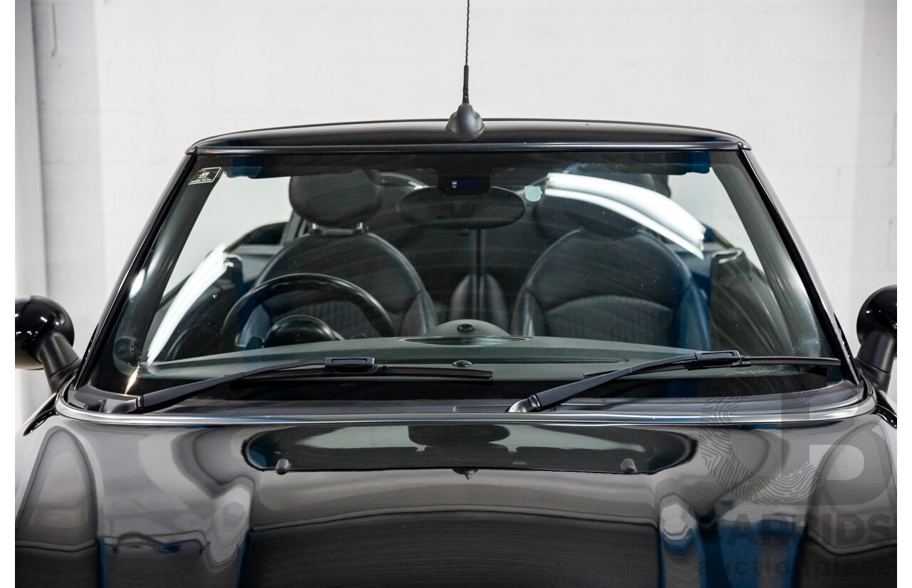 7/2015 Mini Cooper S Cabrio R57 MY14 2d Convertible Midnight Black Metallic Turbo 1.6L