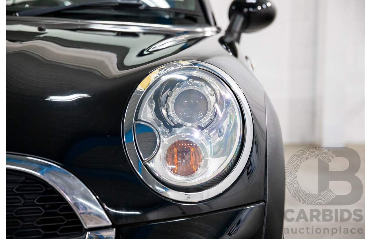 7/2015 Mini Cooper S Cabrio R57 MY14 2d Convertible Midnight Black Metallic Turbo 1.6L