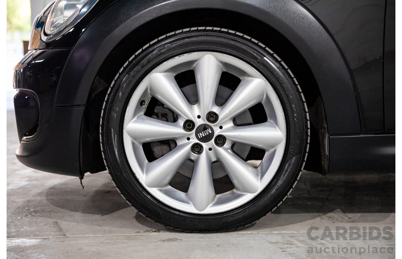 7/2015 Mini Cooper S Cabrio R57 MY14 2d Convertible Midnight Black Metallic Turbo 1.6L