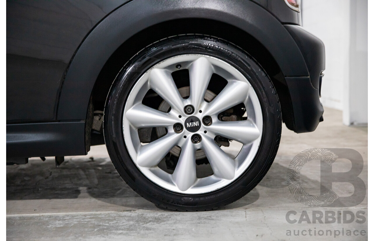7/2015 Mini Cooper S Cabrio R57 MY14 2d Convertible Midnight Black Metallic Turbo 1.6L