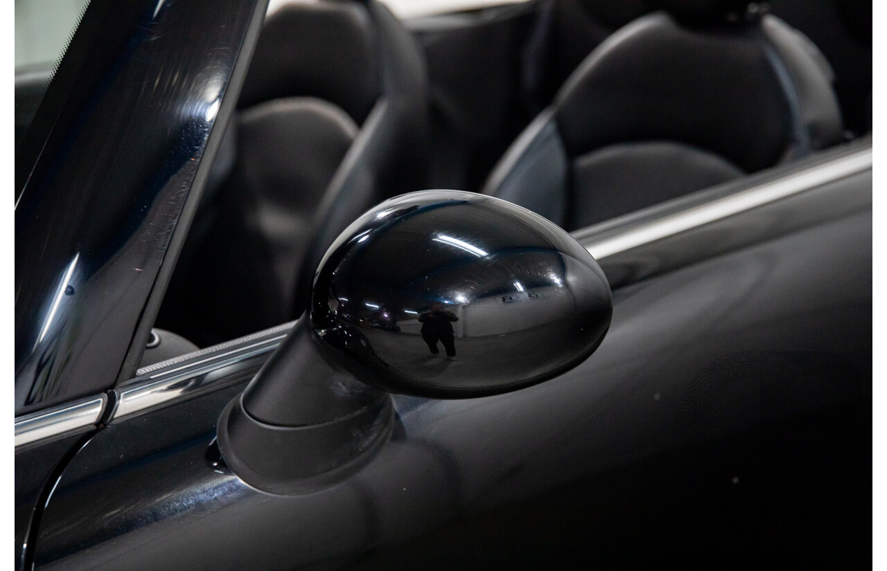 7/2015 Mini Cooper S Cabrio R57 MY14 2d Convertible Midnight Black Metallic Turbo 1.6L