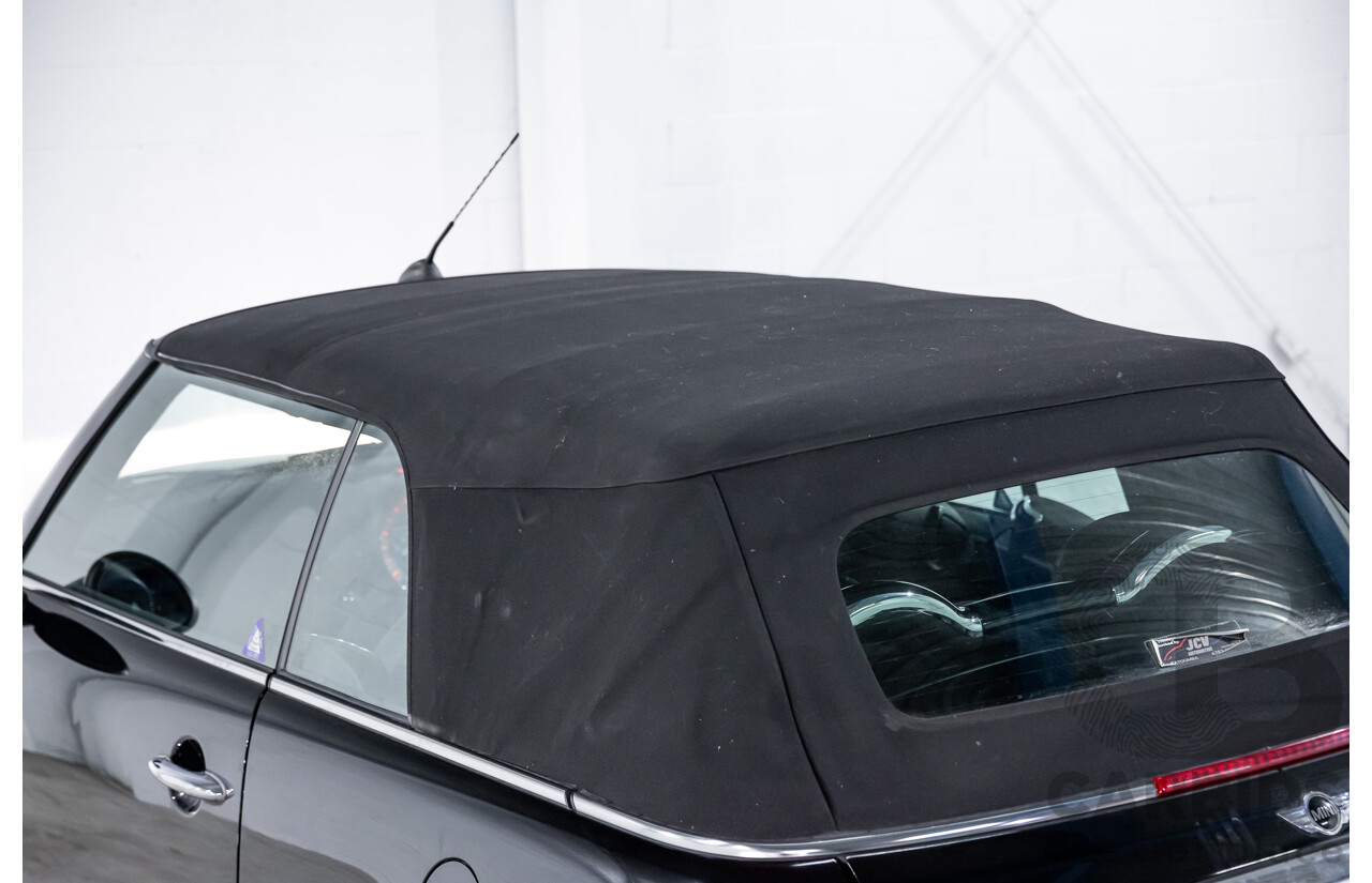 7/2015 Mini Cooper S Cabrio R57 MY14 2d Convertible Midnight Black Metallic Turbo 1.6L