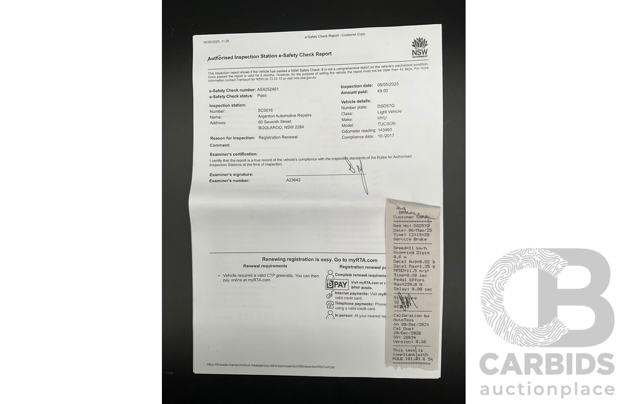 10/2017 Hyundai Tucson Active X (FWD) TL MY18 4d Wagon Pure White 2.0L