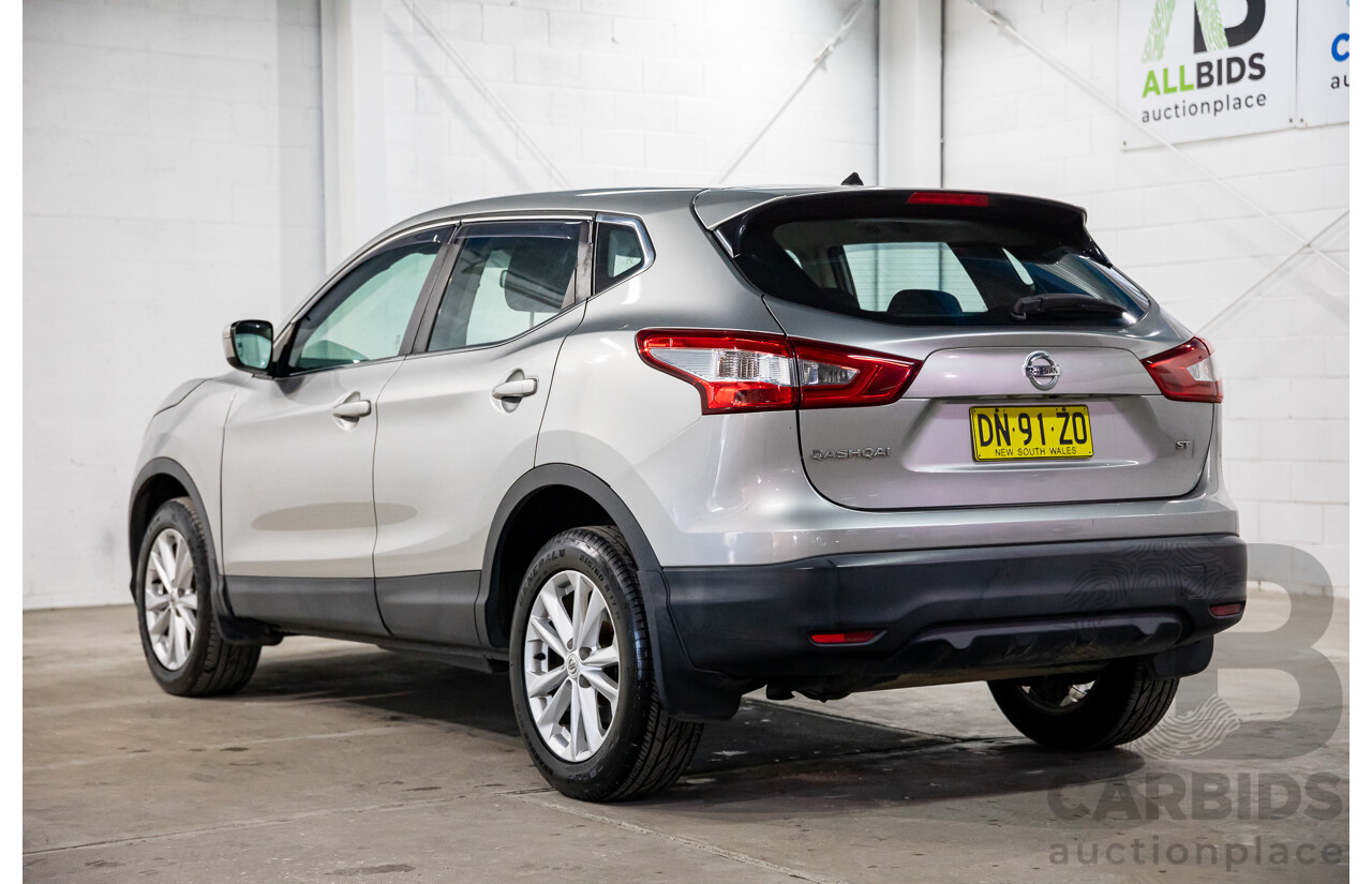 11/2014 Nissan Qashqai ST (4x2) J11 4d Wagon Gun Silver Metallic 2.0L