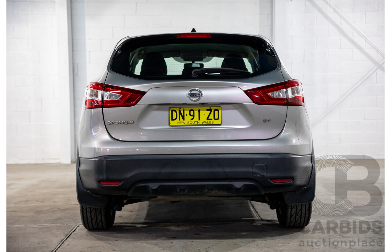 11/2014 Nissan Qashqai ST (4x2) J11 4d Wagon Gun Silver Metallic 2.0L