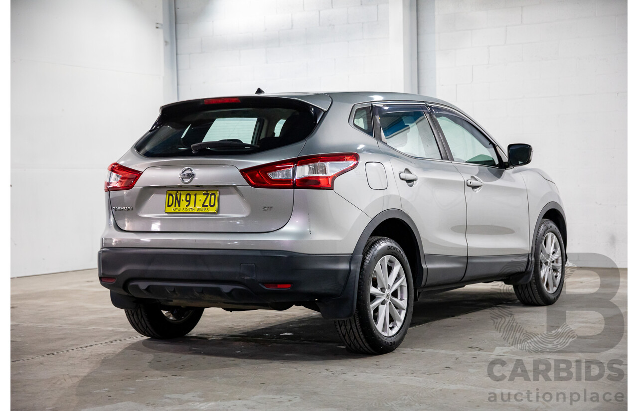 11/2014 Nissan Qashqai ST (4x2) J11 4d Wagon Gun Silver Metallic 2.0L