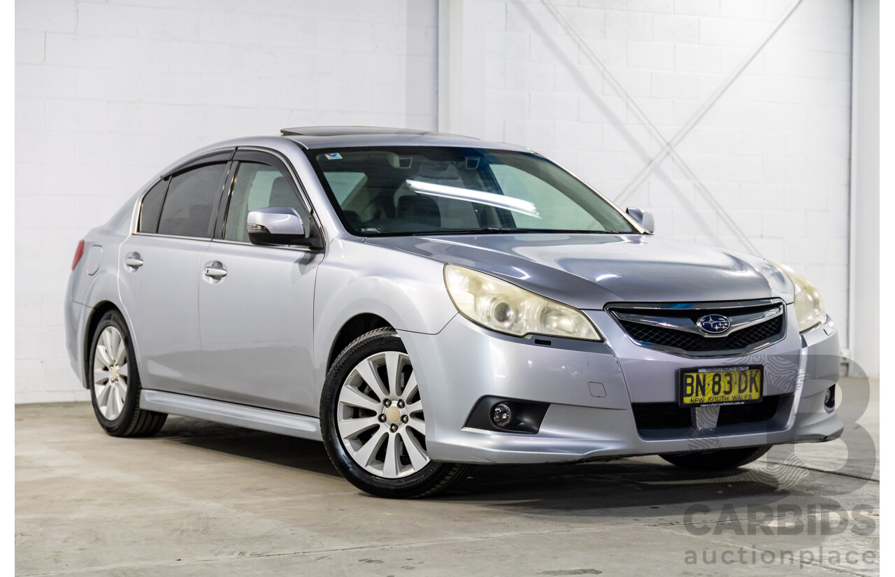 12/2011 Subaru Liberty 3.6R Premium MY12 4d Sedan Ice Silver Metallic 3.6L