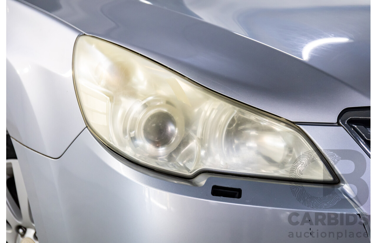 12/2011 Subaru Liberty 3.6R Premium MY12 4d Sedan Ice Silver Metallic 3.6L