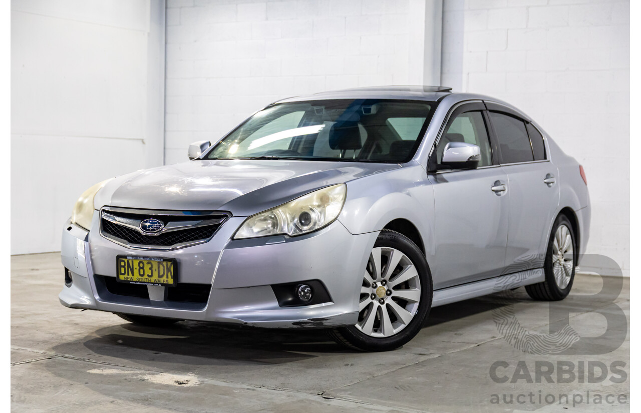 12/2011 Subaru Liberty 3.6R Premium MY12 4d Sedan Ice Silver Metallic 3.6L