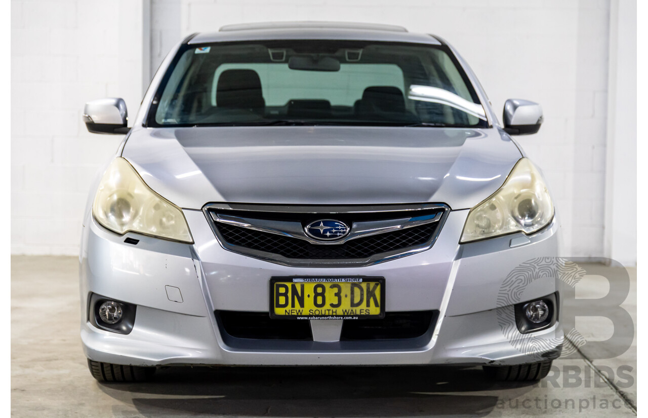 12/2011 Subaru Liberty 3.6R Premium MY12 4d Sedan Ice Silver Metallic 3.6L