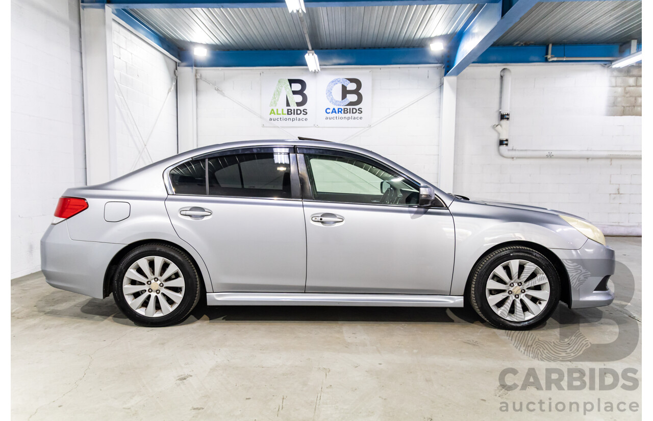 12/2011 Subaru Liberty 3.6R Premium MY12 4d Sedan Ice Silver Metallic 3.6L