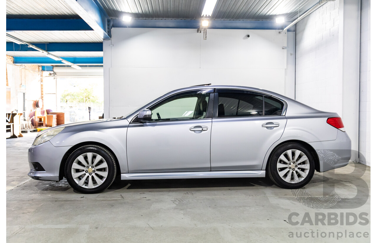 12/2011 Subaru Liberty 3.6R Premium MY12 4d Sedan Ice Silver Metallic 3.6L