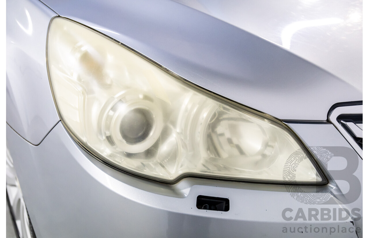 12/2011 Subaru Liberty 3.6R Premium MY12 4d Sedan Ice Silver Metallic 3.6L