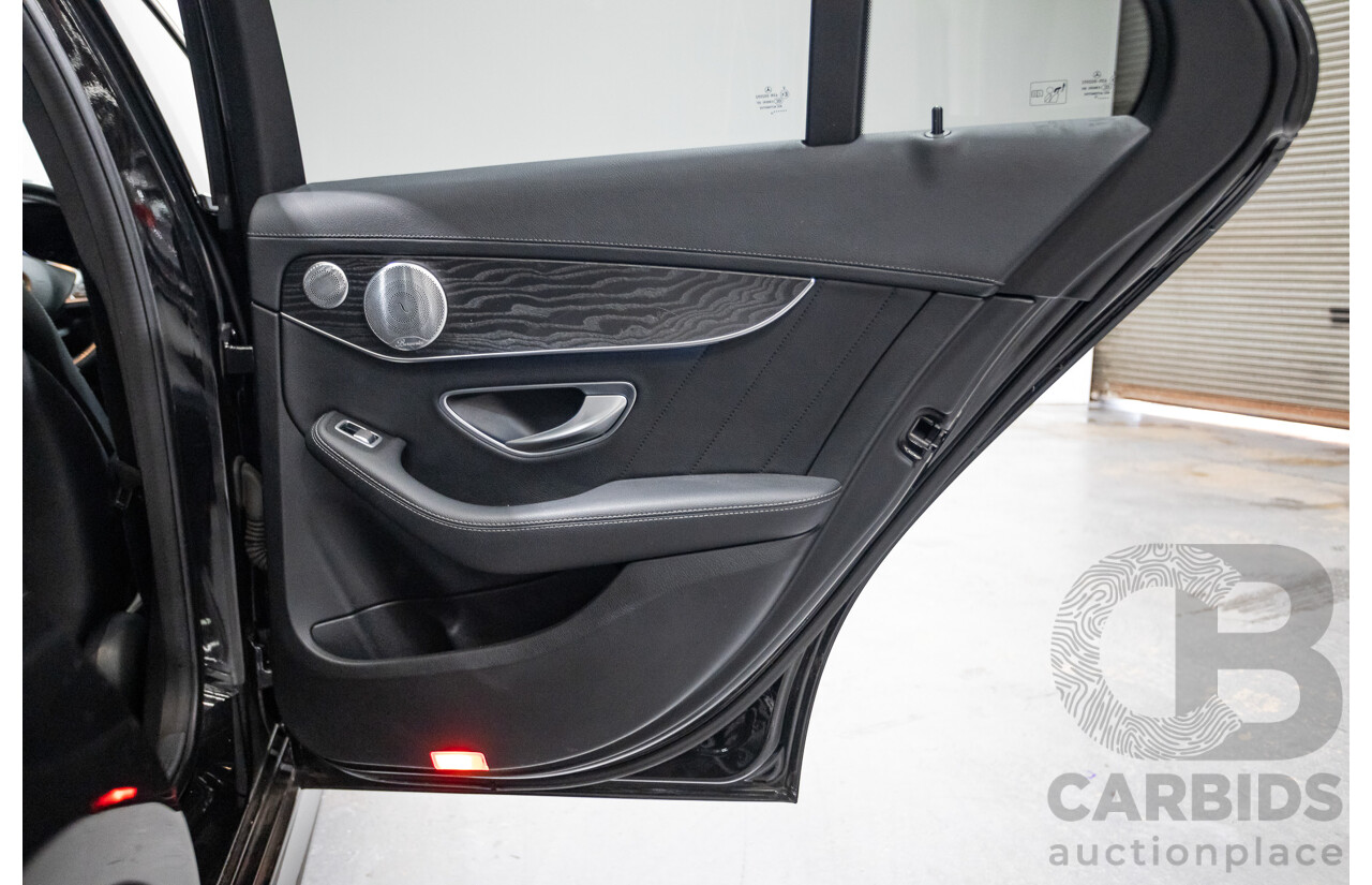 8/2015 Mercedes Benz C250 AMG Line W205 MY16 4d Sedan Obsidian Black Turbo 2.0L