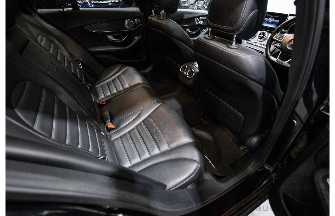 8/2015 Mercedes Benz C250 AMG Line W205 MY16 4d Sedan Obsidian Black Turbo 2.0L