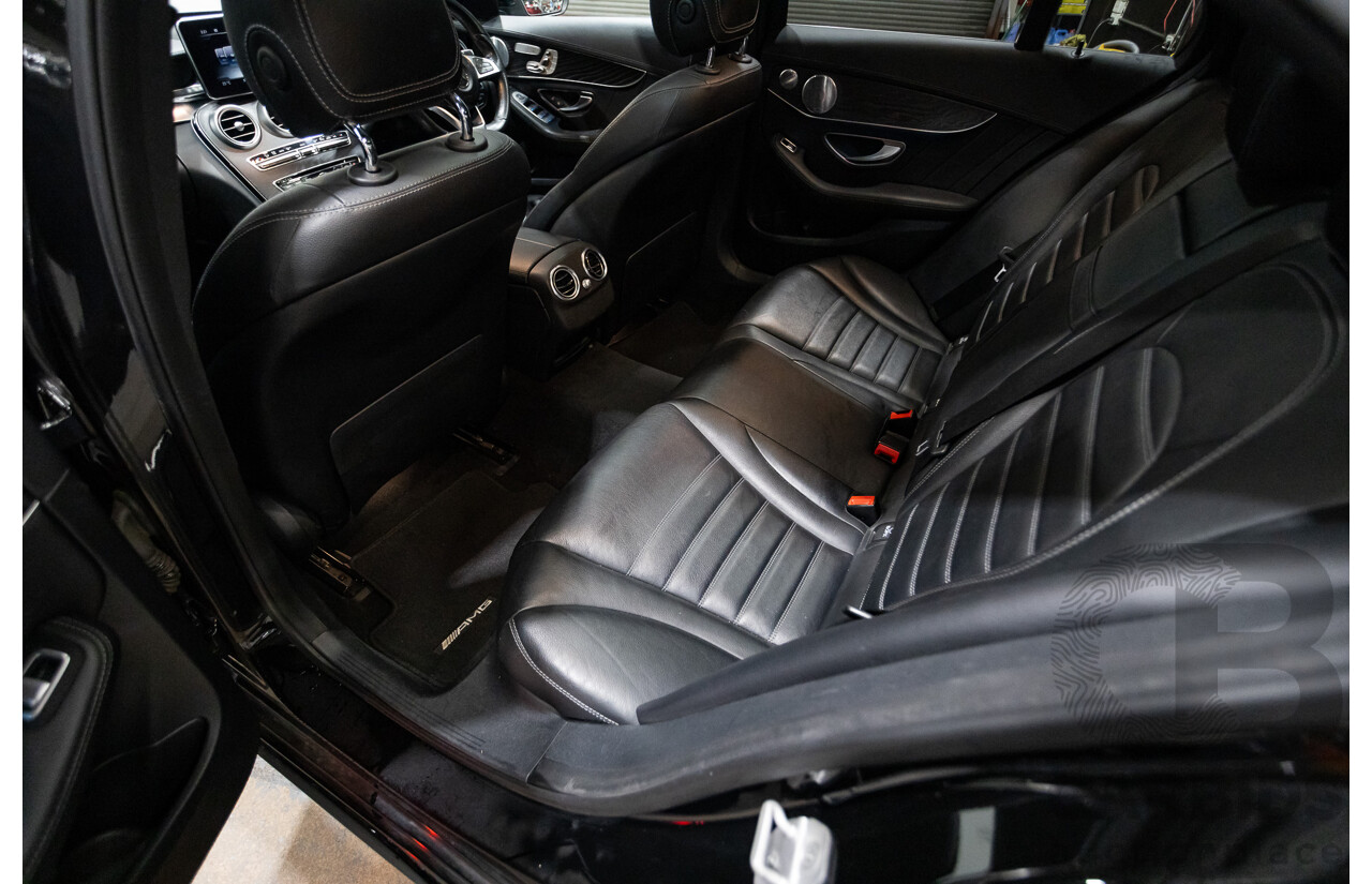 8/2015 Mercedes Benz C250 AMG Line W205 MY16 4d Sedan Obsidian Black Turbo 2.0L