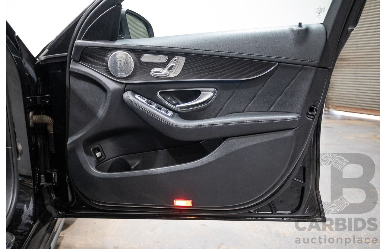 8/2015 Mercedes Benz C250 AMG Line W205 MY16 4d Sedan Obsidian Black Turbo 2.0L