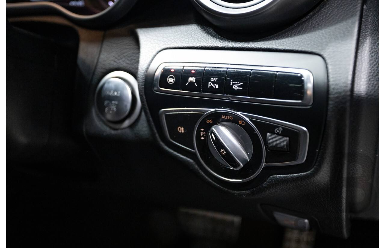 8/2015 Mercedes Benz C250 AMG Line W205 MY16 4d Sedan Obsidian Black Turbo 2.0L