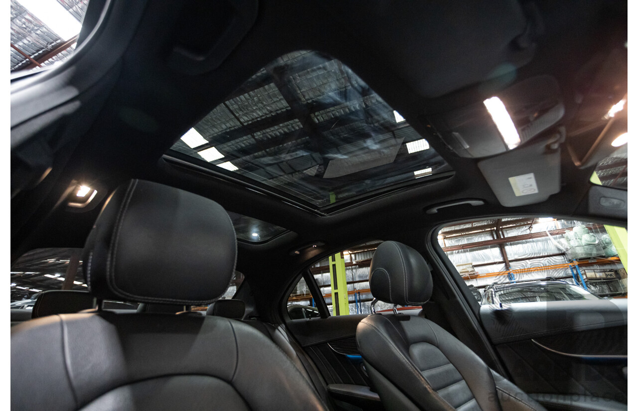 8/2015 Mercedes Benz C250 AMG Line W205 MY16 4d Sedan Obsidian Black Turbo 2.0L