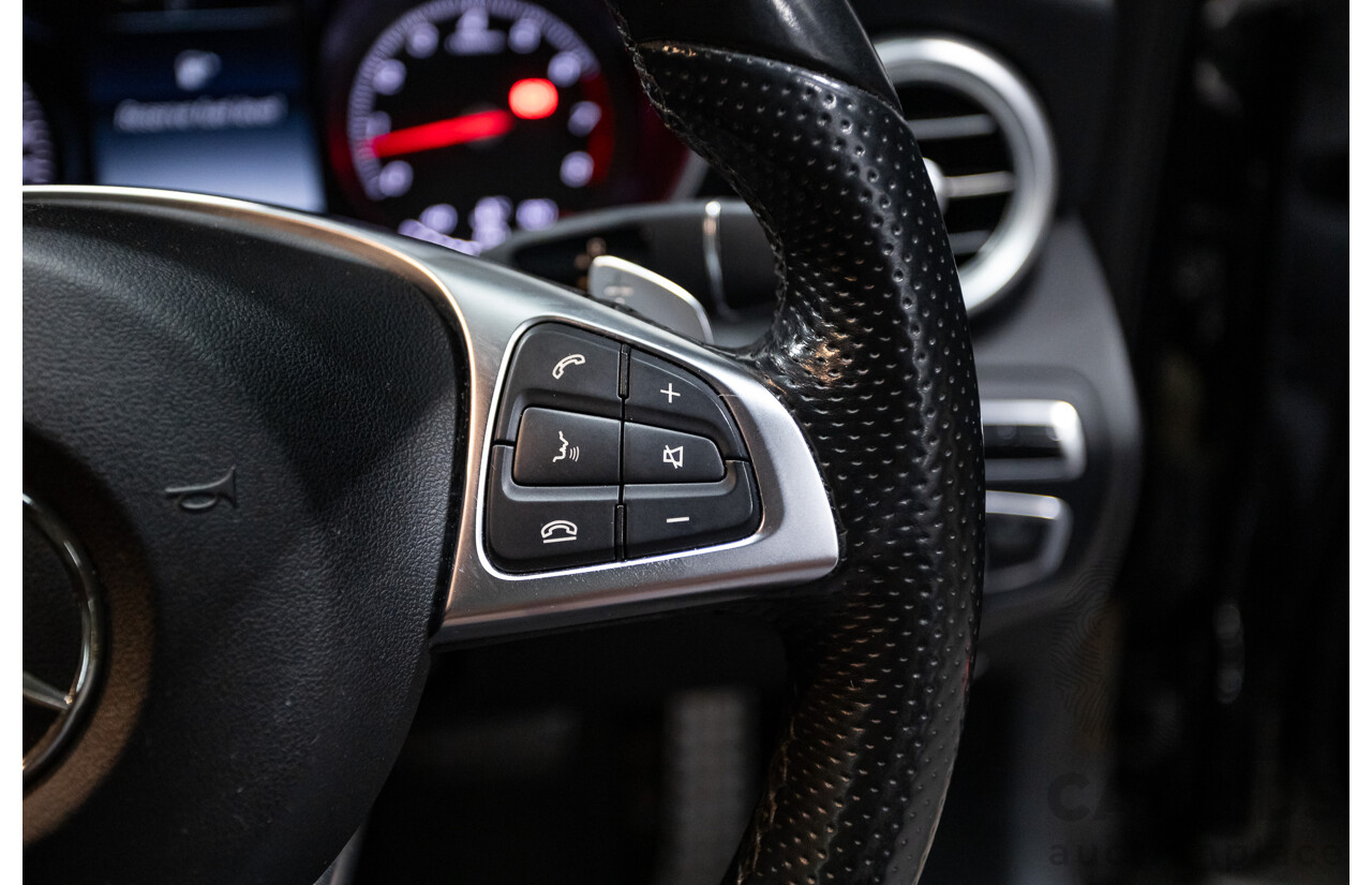 8/2015 Mercedes Benz C250 AMG Line W205 MY16 4d Sedan Obsidian Black Turbo 2.0L