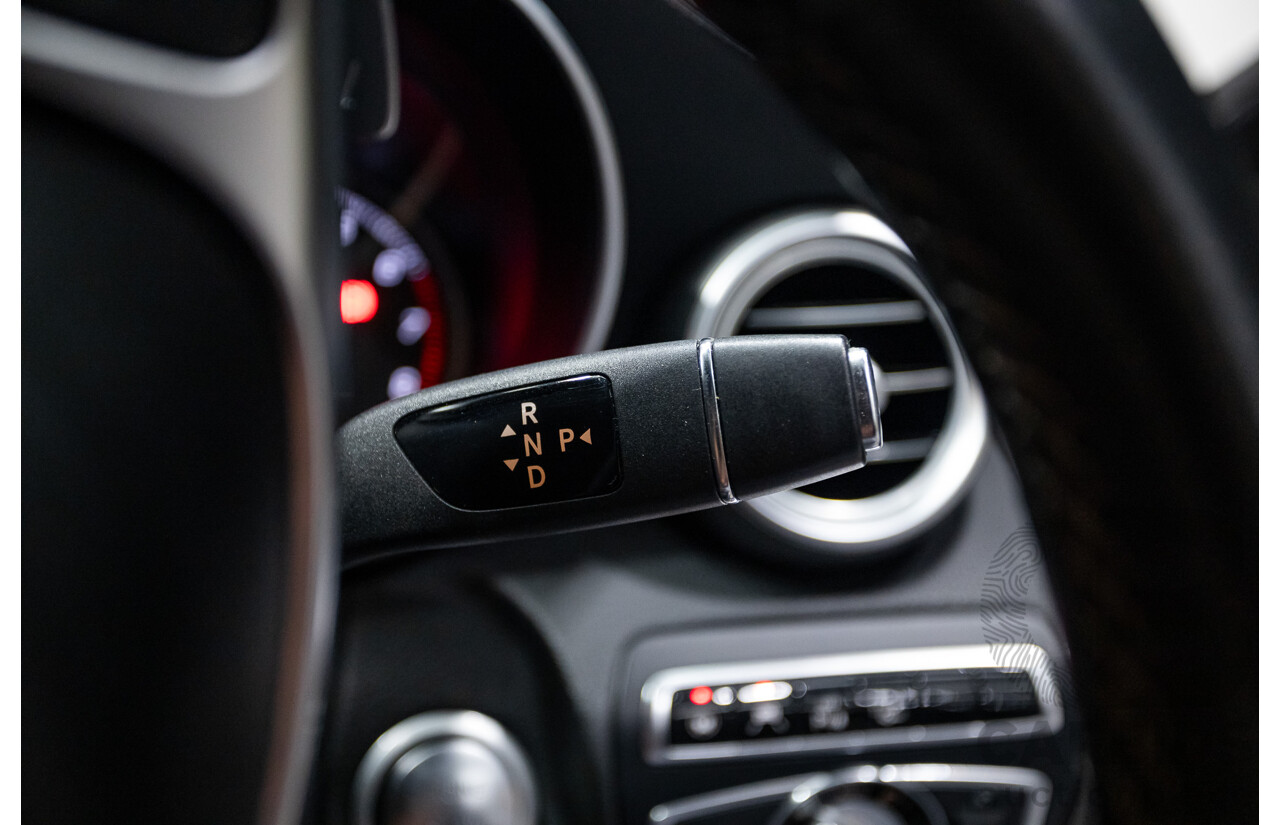 8/2015 Mercedes Benz C250 AMG Line W205 MY16 4d Sedan Obsidian Black Turbo 2.0L